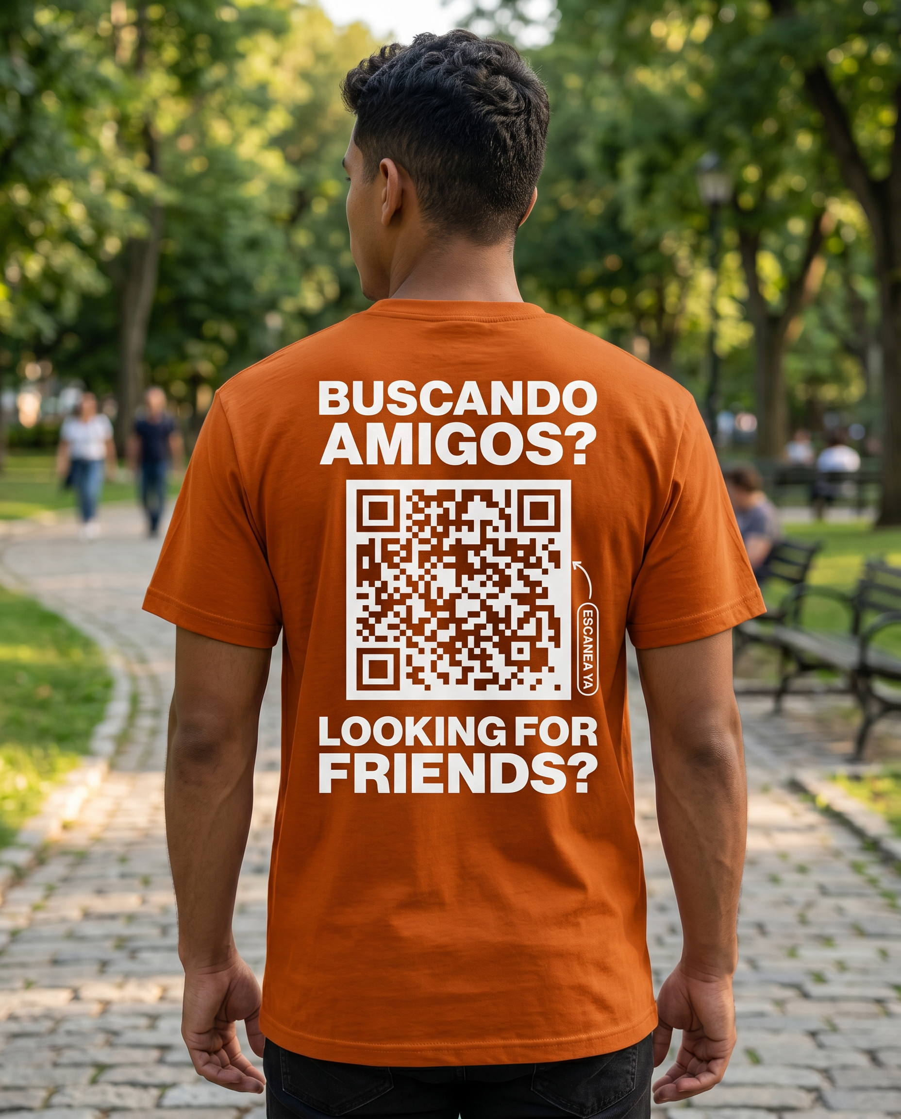 Camiseta QR Clásica Hombre - HeyInterests