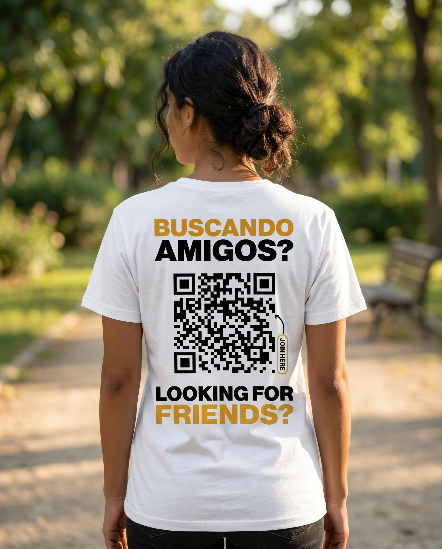 Camiseta QR Clásica Mujer - HeyInterests