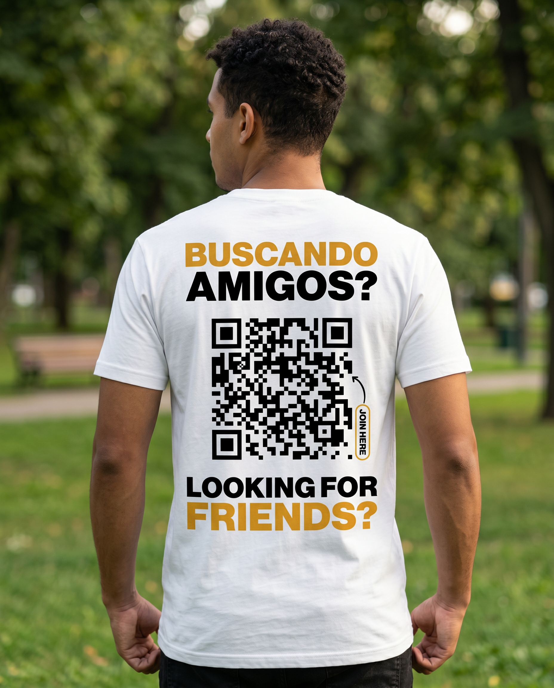 Camiseta QR Clásica Hombre - HeyInterests
