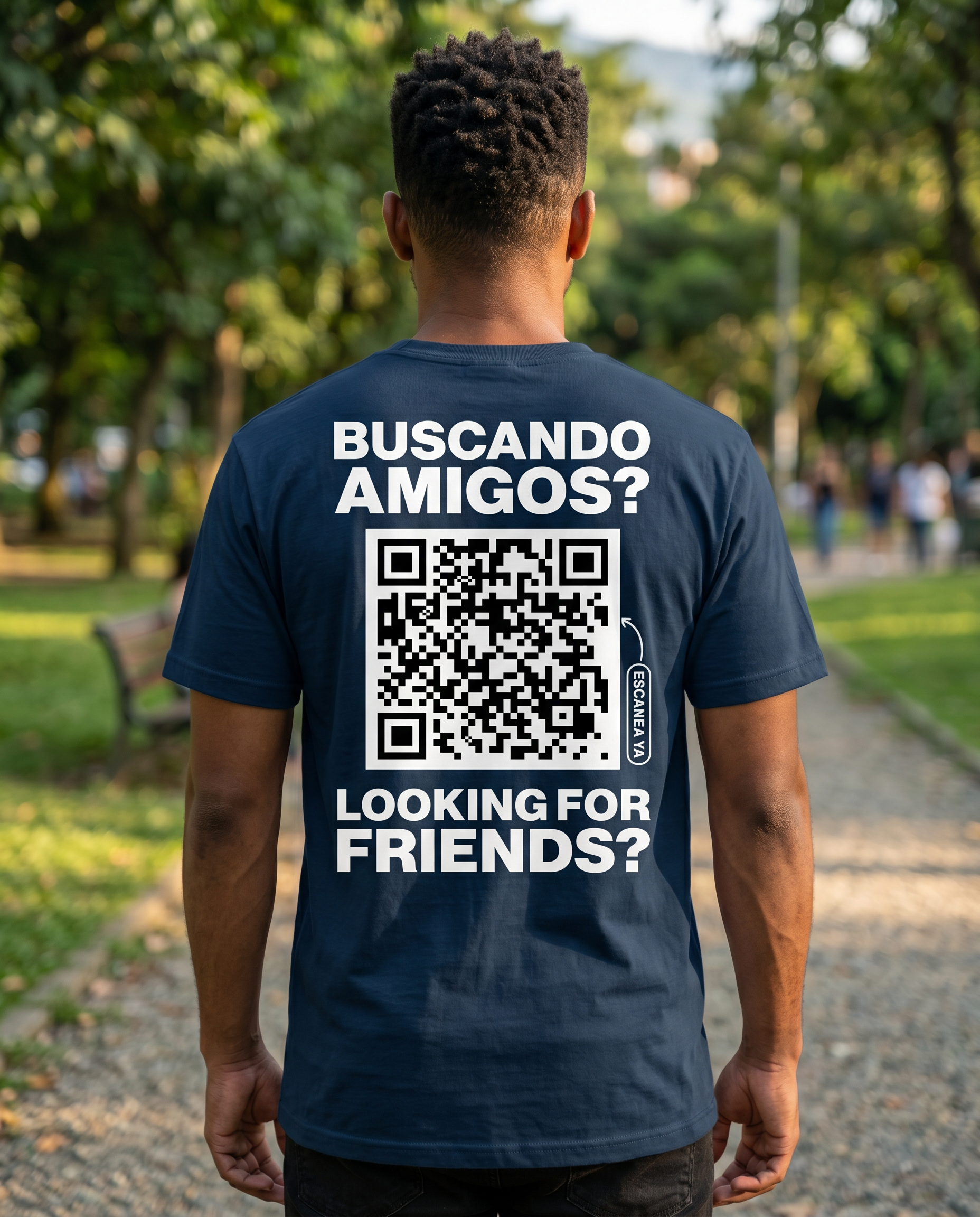 Camiseta QR Clásica Hombre - HeyInterests