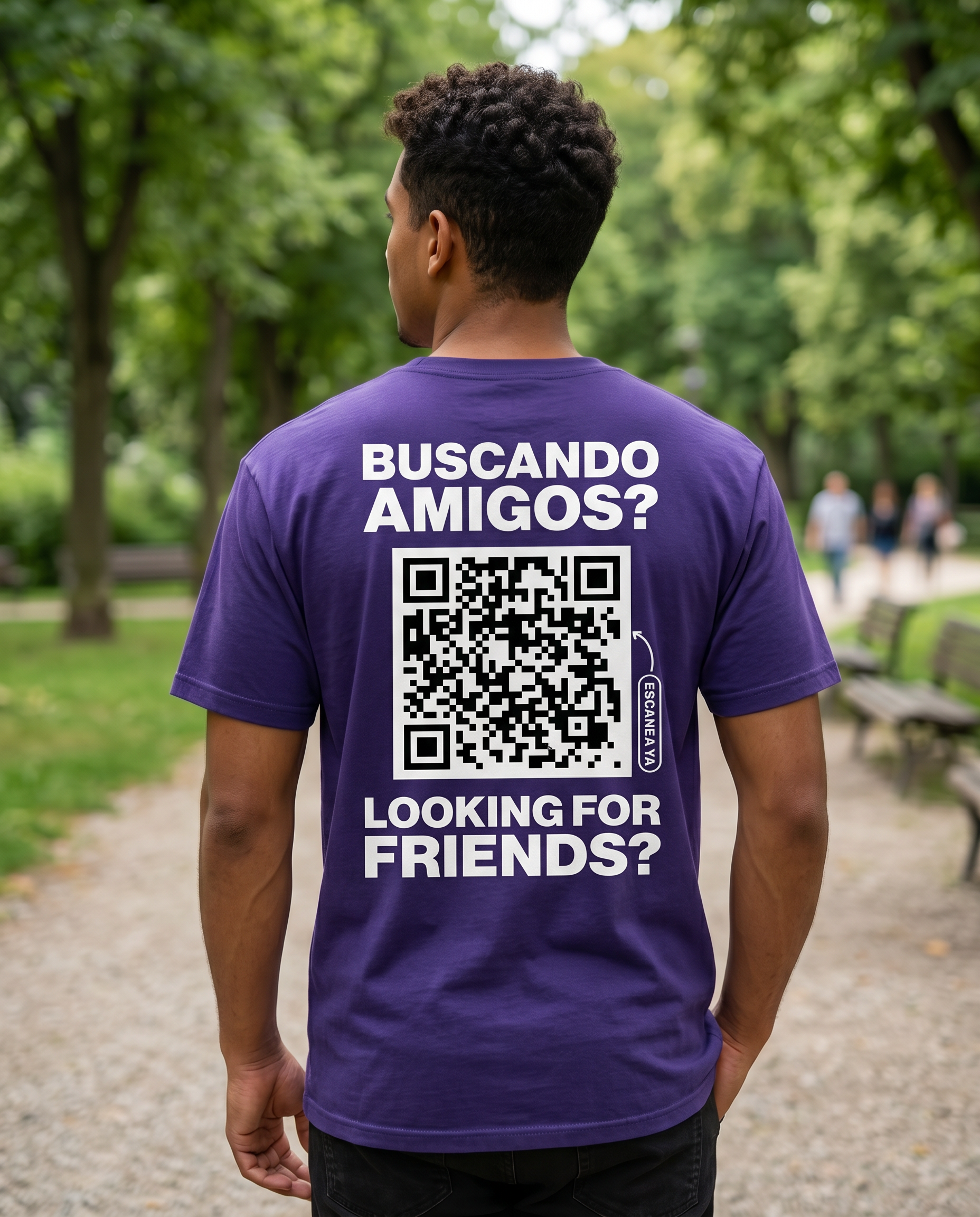Camiseta QR Clásica Hombre - HeyInterests
