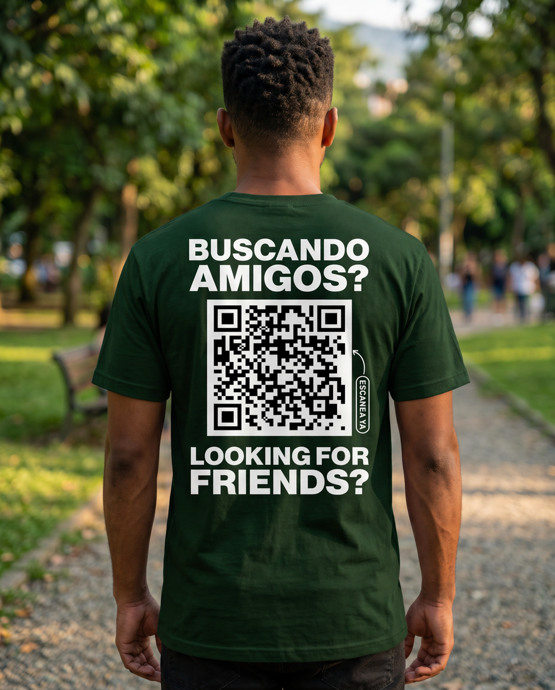 Camiseta QR Clásica Hombre - HeyInterests