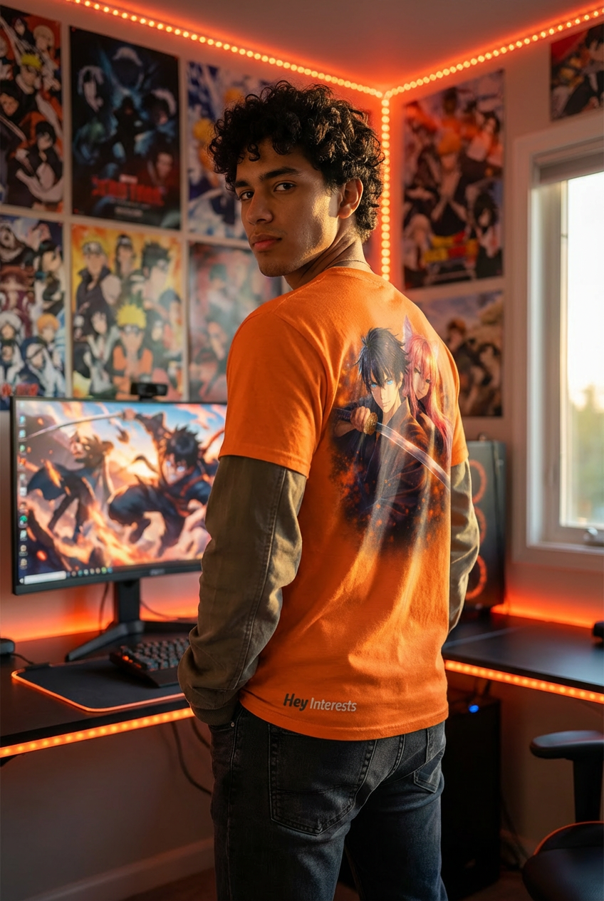 Camiseta de anime para hombre – HeyInterests