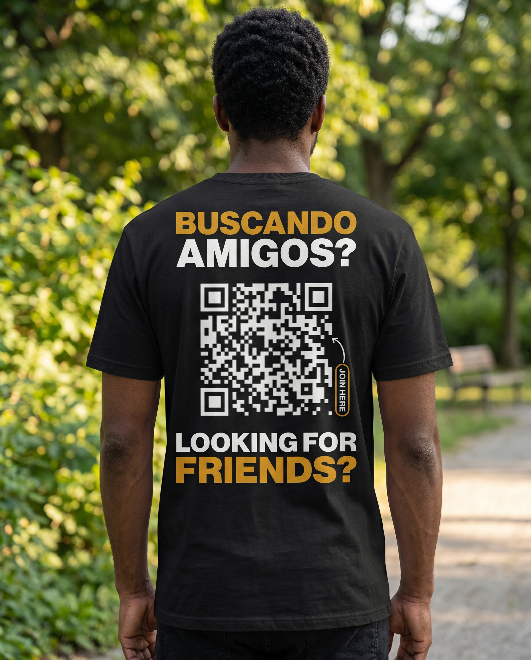 Camiseta QR Clásica Hombre - HeyInterests