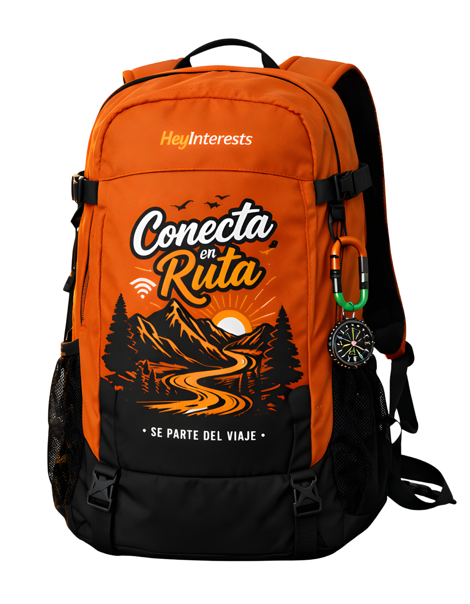 Premium Backpack HeyInterests – Connect on the Road