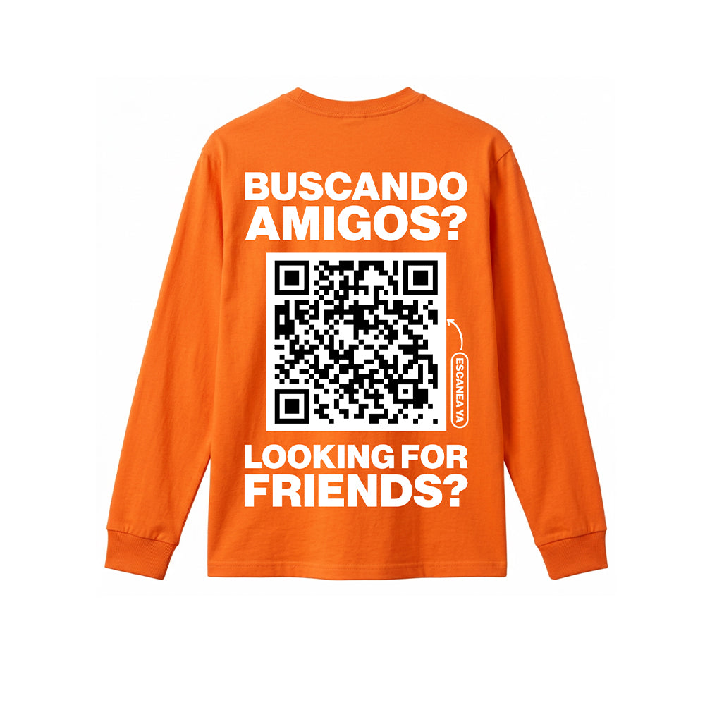 Camisa clásica de manga larga con código QR para hombre - HeyInterests