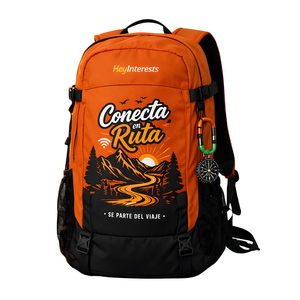 Premium Backpack HeyInterests – Connect on the Road